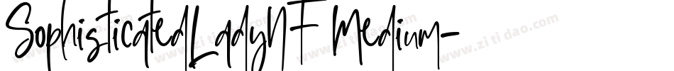 SophisticatedLadyNF Medium字体转换